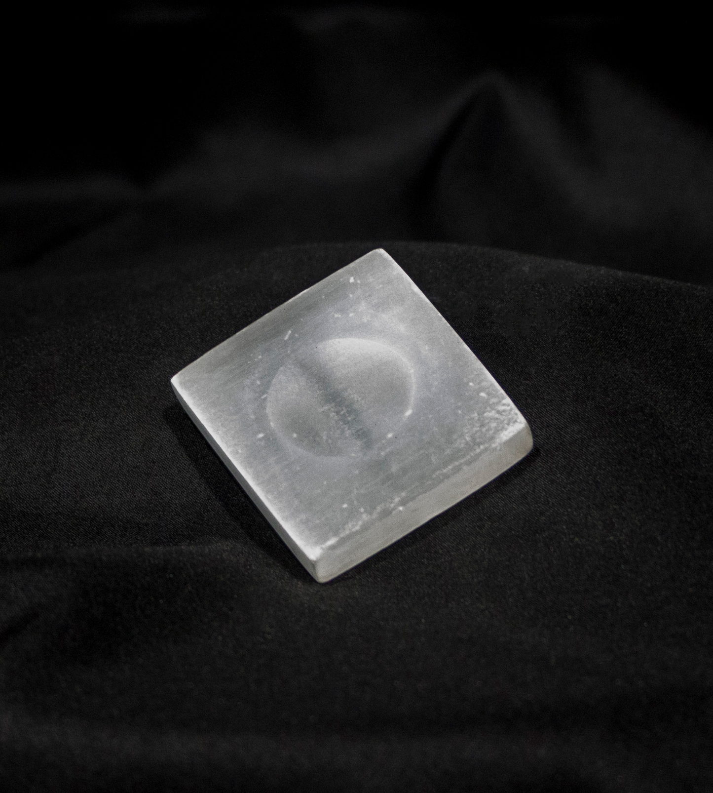 Selenite Thumb Stone
