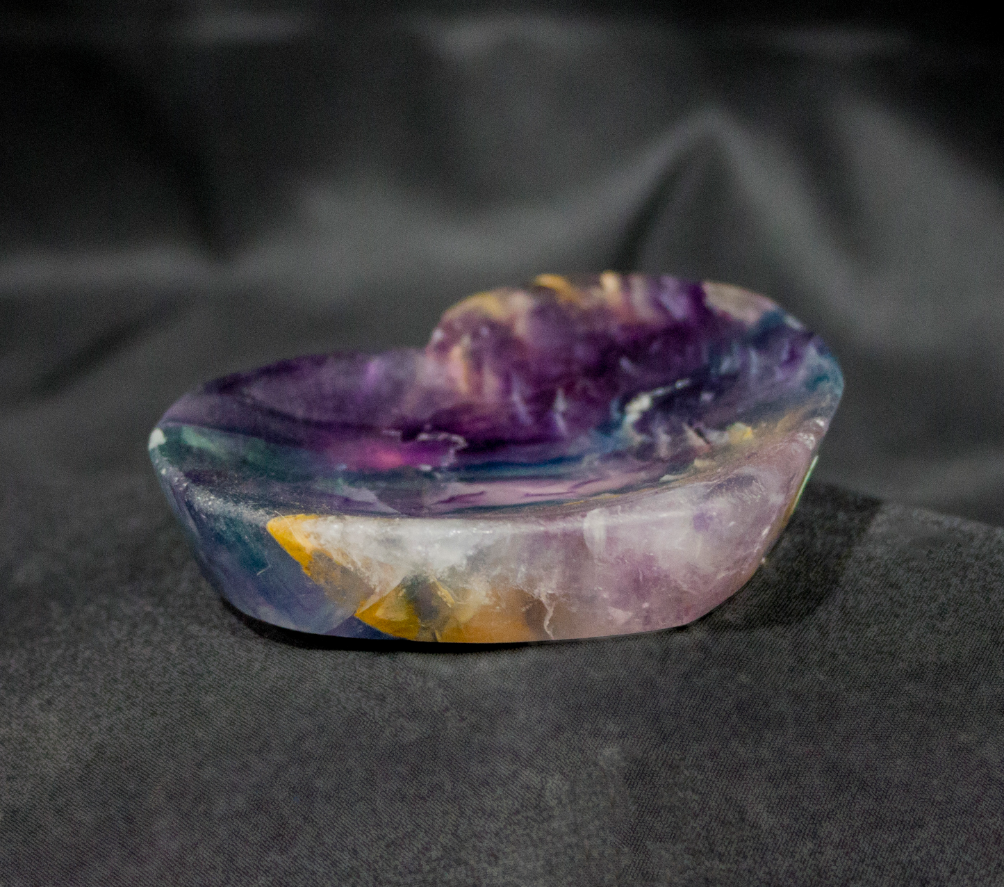 Rainbow Fluorite Heart Bowl