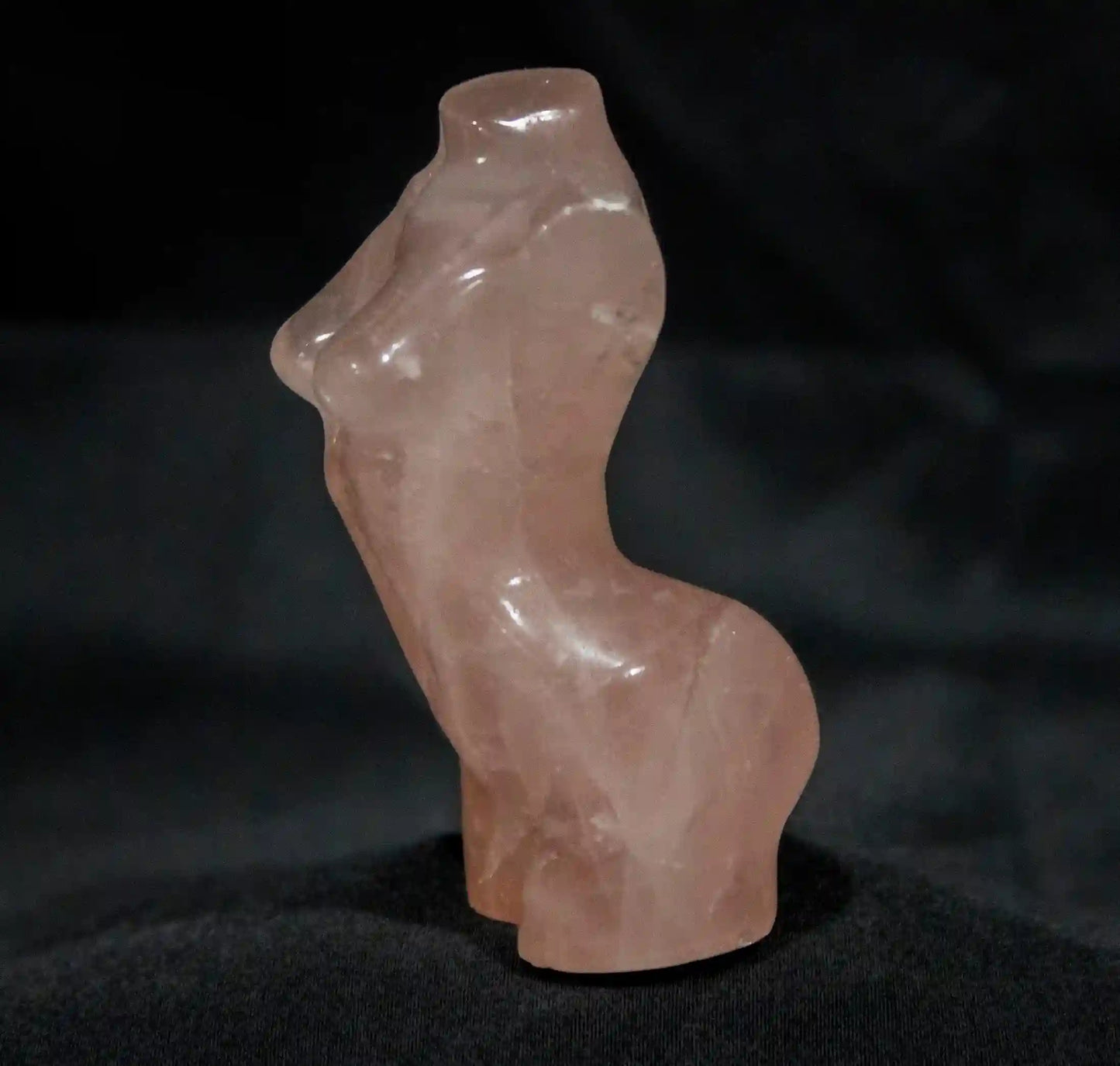 Rose Quartz Goddess Carving