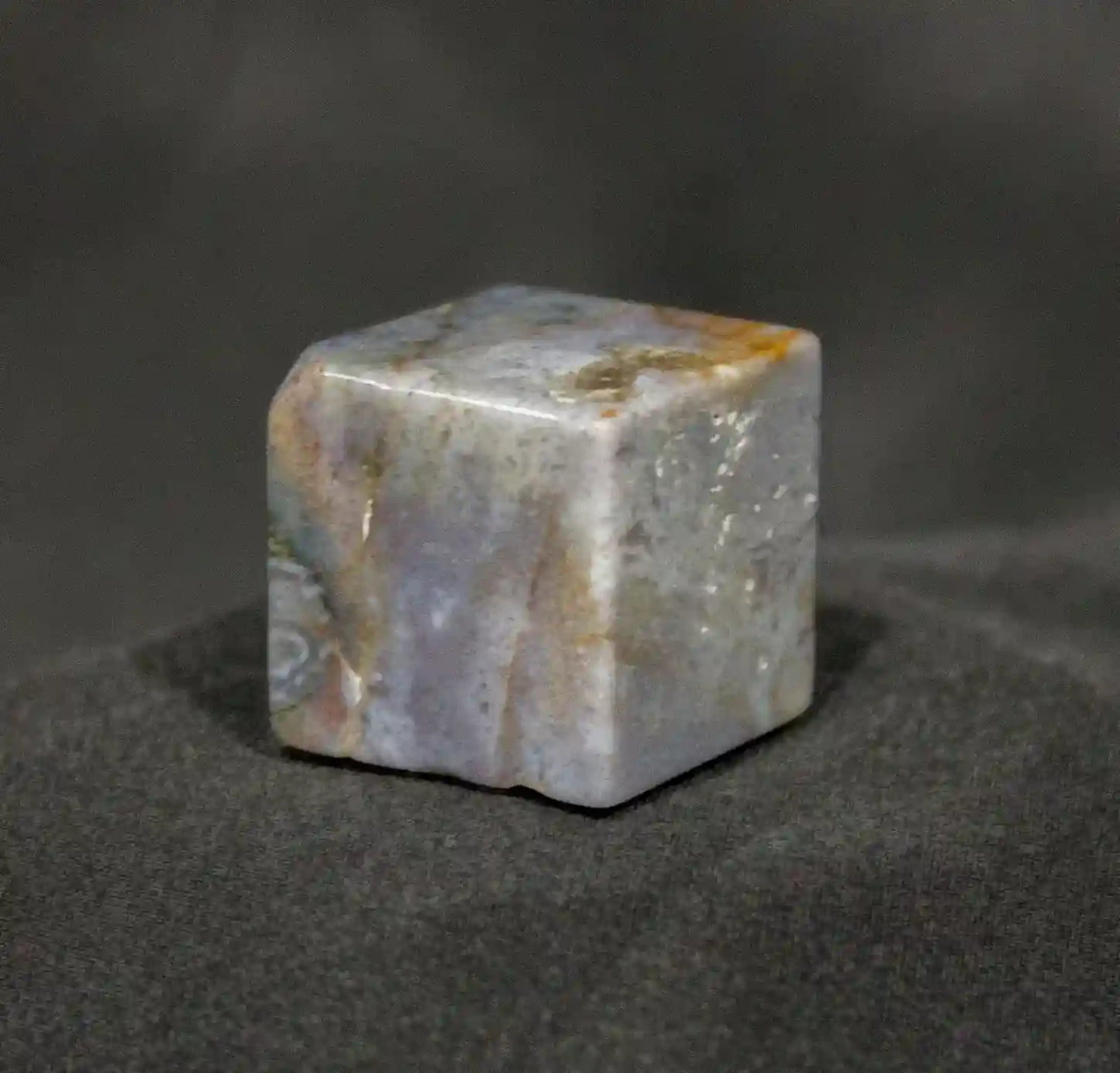 Moss Agate Cube