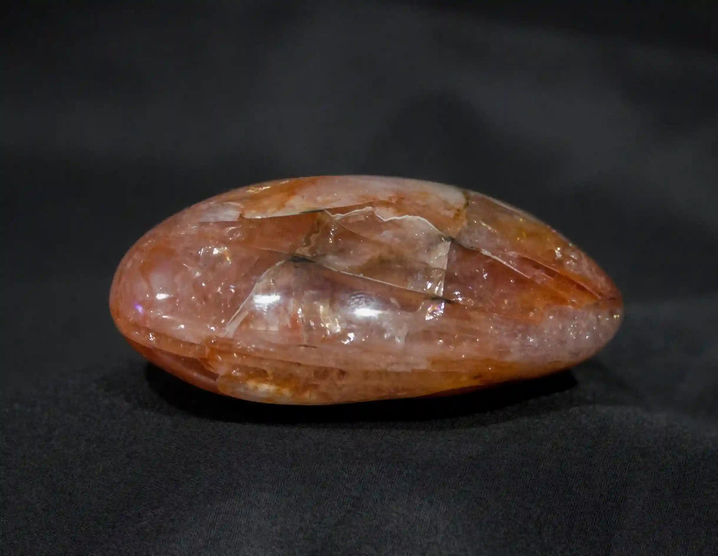 Fire Quartz Palm Stone