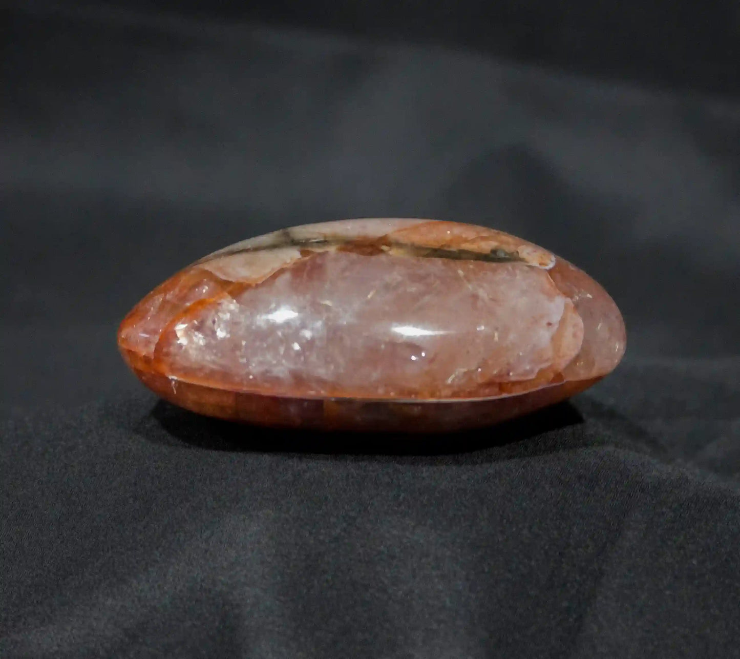 Fire Quartz Palm Stone