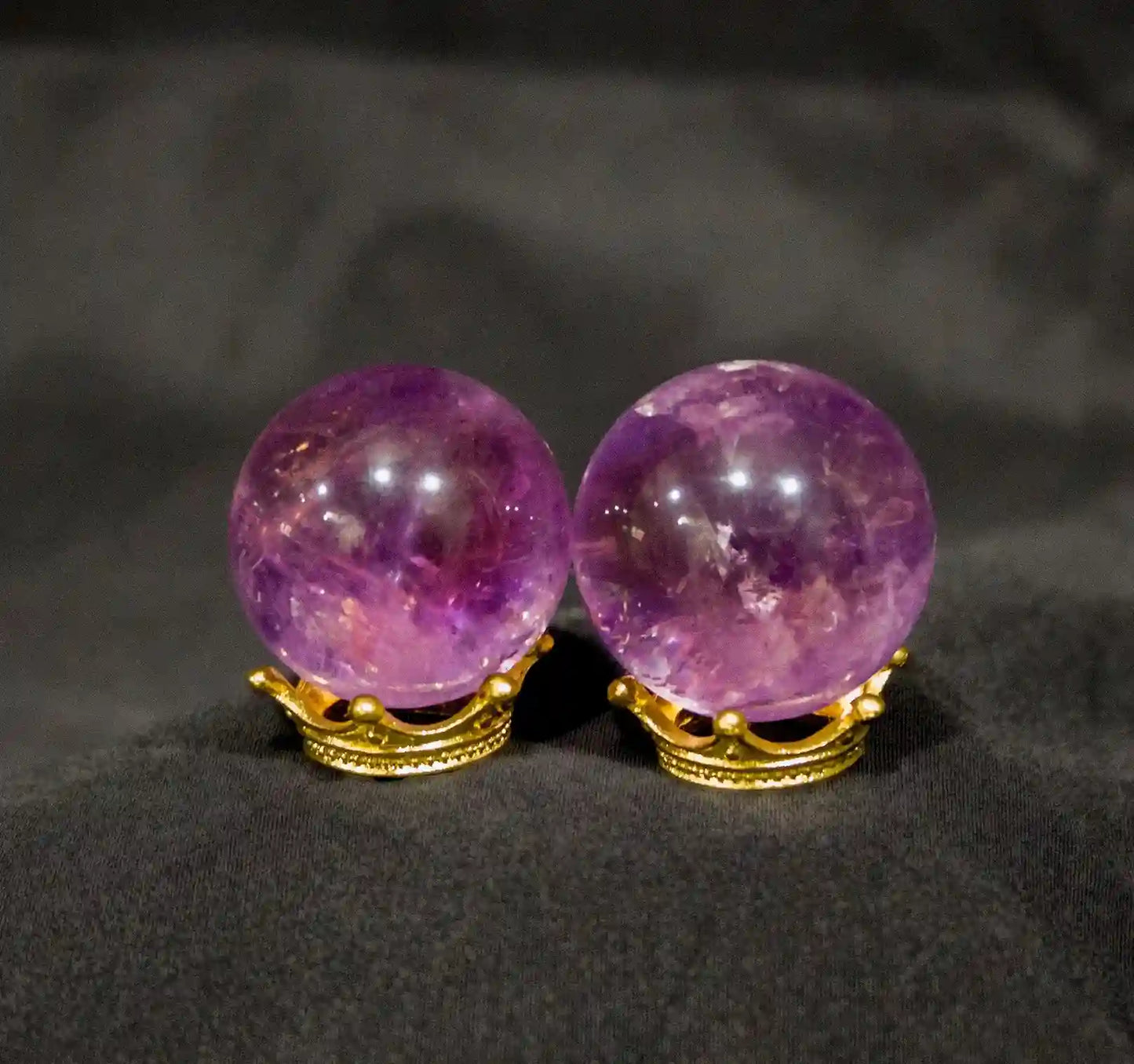Ametrine Spheres