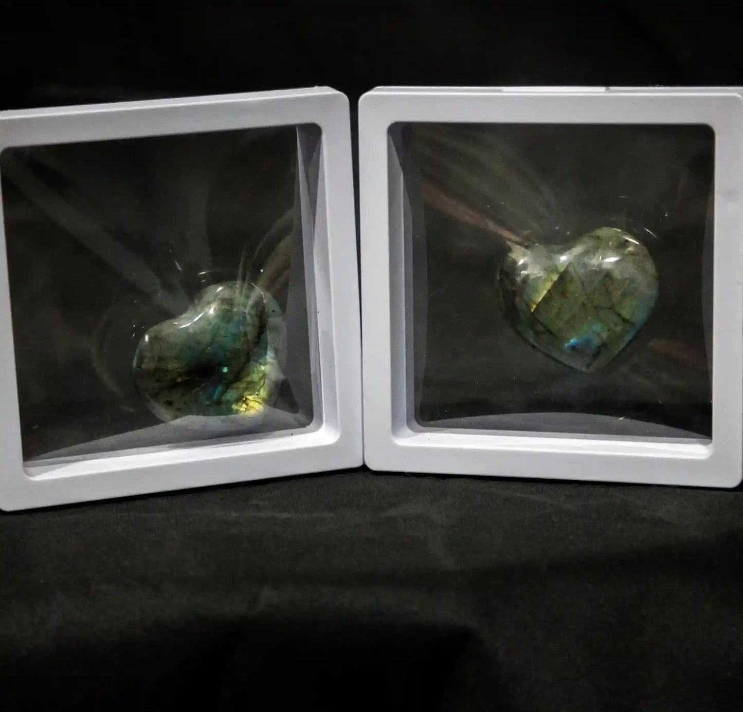 Labradorite Heart with Display Box