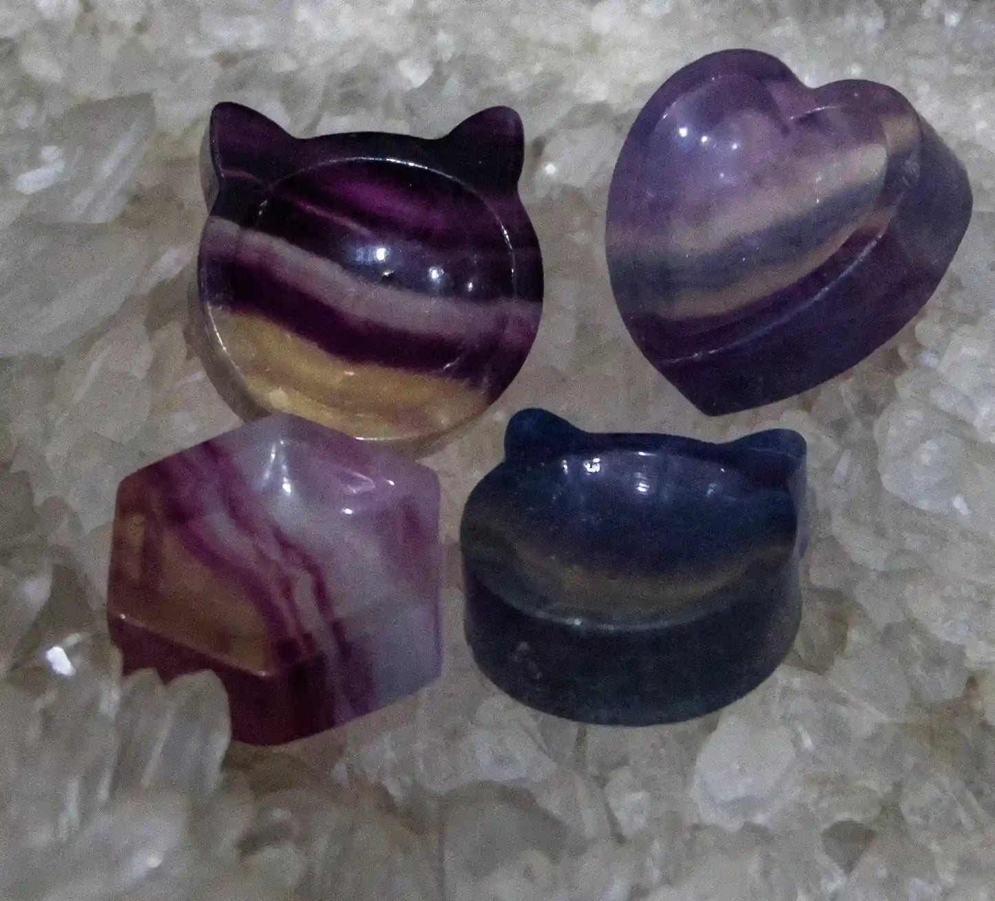 Mini Rainbow Fluorite Bowl