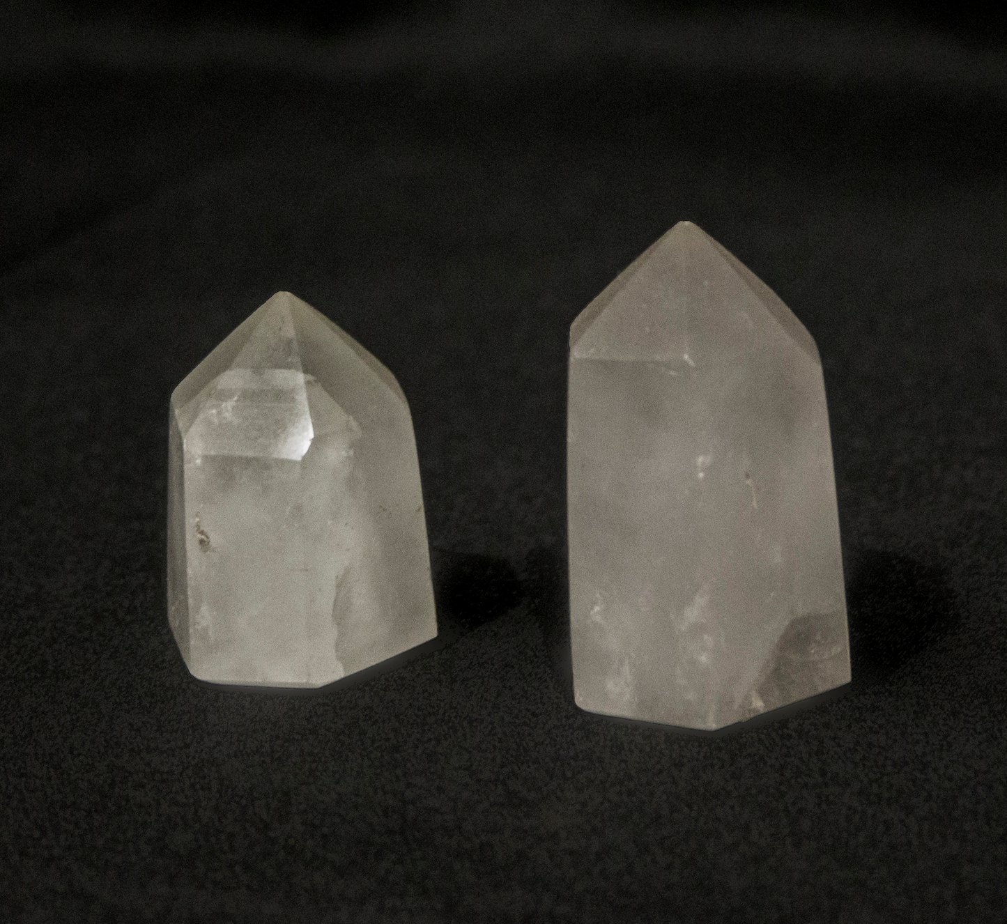 Foggy Clear Quartz Tower