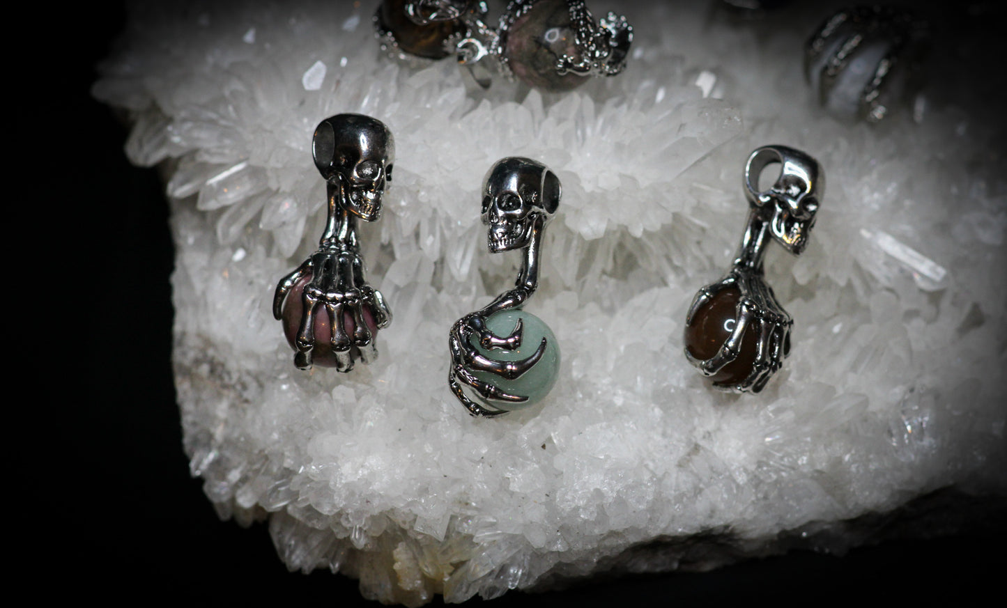 Claw Skull Sphere Pendant