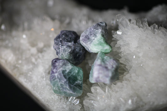 Raw Rainbow Fluorite Tumble